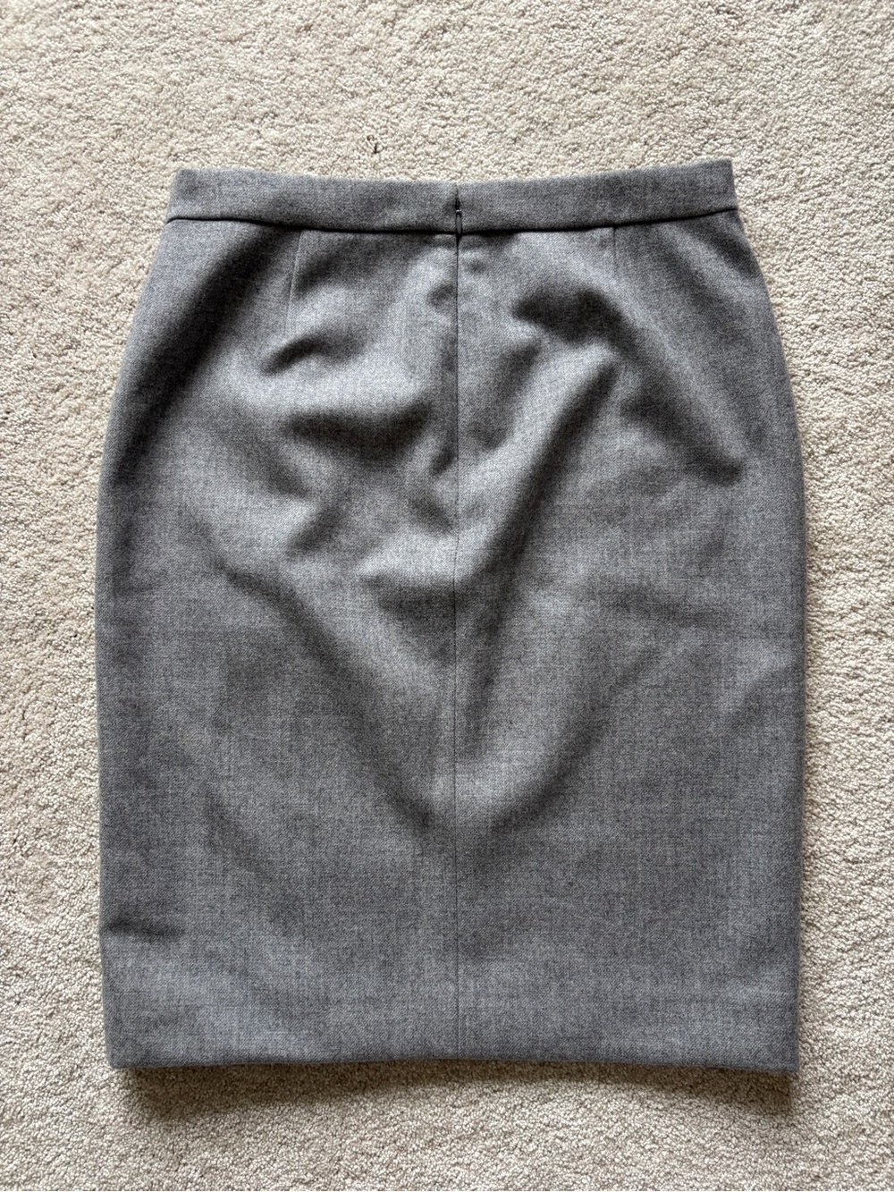 J. Crew Gray Pencil Skirt with Black Velvet Bows Size 12 - Picture 13 of 14